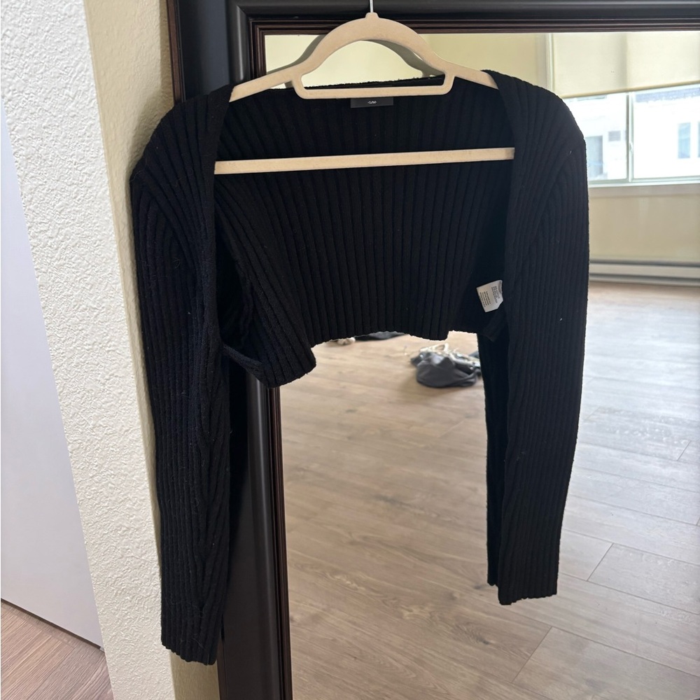 WhiteFox bolero shoulder sweater
